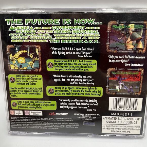 Bio F.R.E.A.K.S. PS1 Complete - Thrilling Fighting Game - Picture 7 of 8